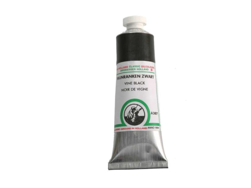 Olejová barva Old Holland A367 Vine black - Zvolte variantu: 125 ml