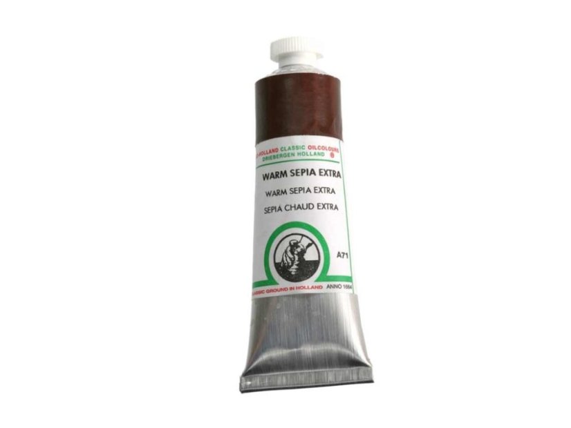 Olejová barva Old Holland A71 Warm sepia extra - Zvolte variantu: 225 ml