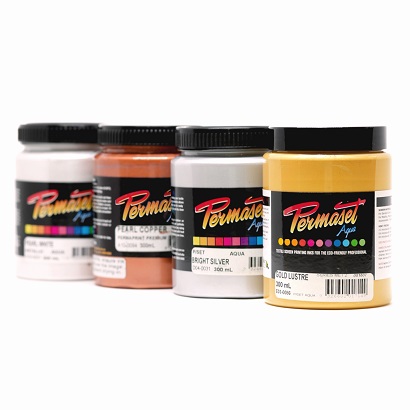Permaset Aqua Metallic Inks 300mL 1024x1024