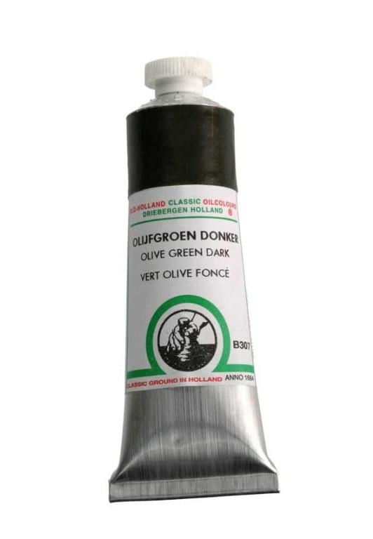 Olejová barva Old Holland B307 Olive green dark