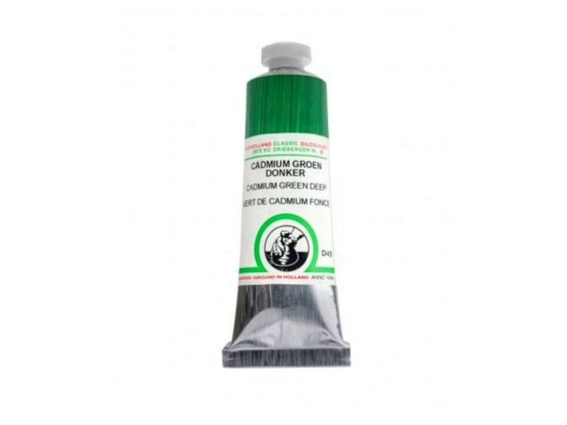Olejová barva Old Holland D45 Cadmium Green Deep - Objem barvy OH D: 225 ml