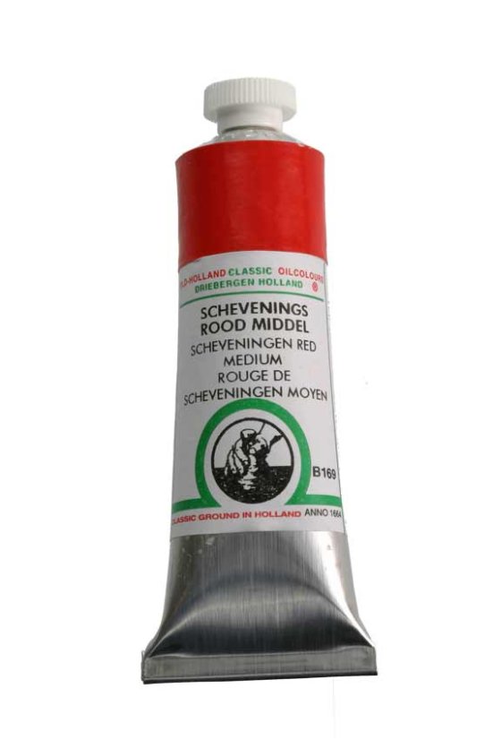 Olejová barva Old Holland B169 Scheveningen red medium - Objem barvy OH B: 125 ml