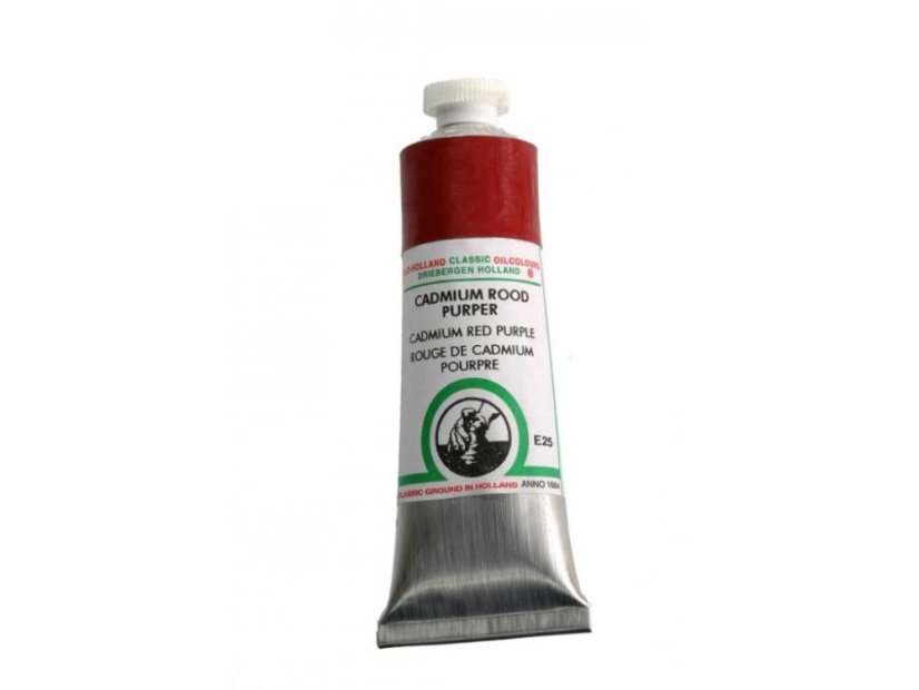 Olejová barva Old Hollan E25 Cadmium red purple - Objem barvy OH E: 125 ml