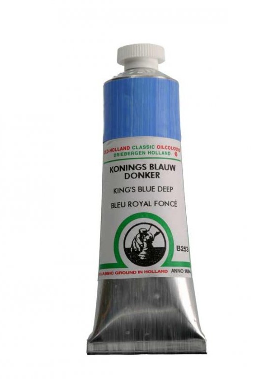 Olejová barva Old Holland B253 Kings blue deep - Objem barvy OH B: 40 ml